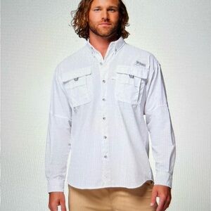 Columbia Men’s PFG Bahama II Long Sleeve UPF 30 Fabric to Block UV Rays Size XXL